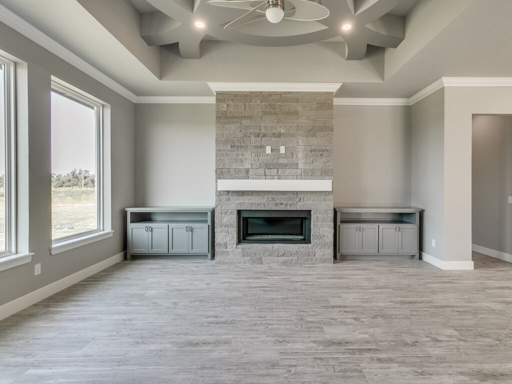 photo of contemporary living room - Deer Creek - Seagull homes